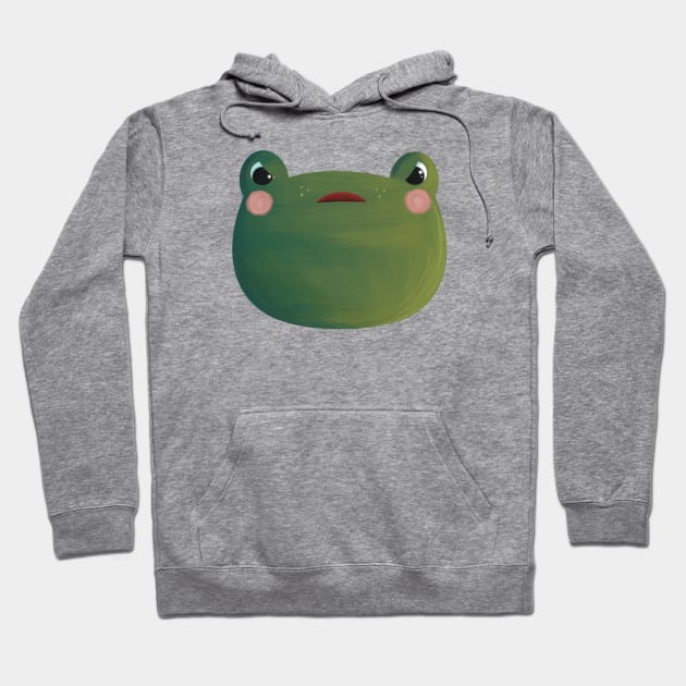 Angry Frog Hoodie by Emma Wiklund Art